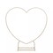 7 ft Gold Metal Heart Shape Wedding Arch Photo Backdrop Stand Party Decorations
